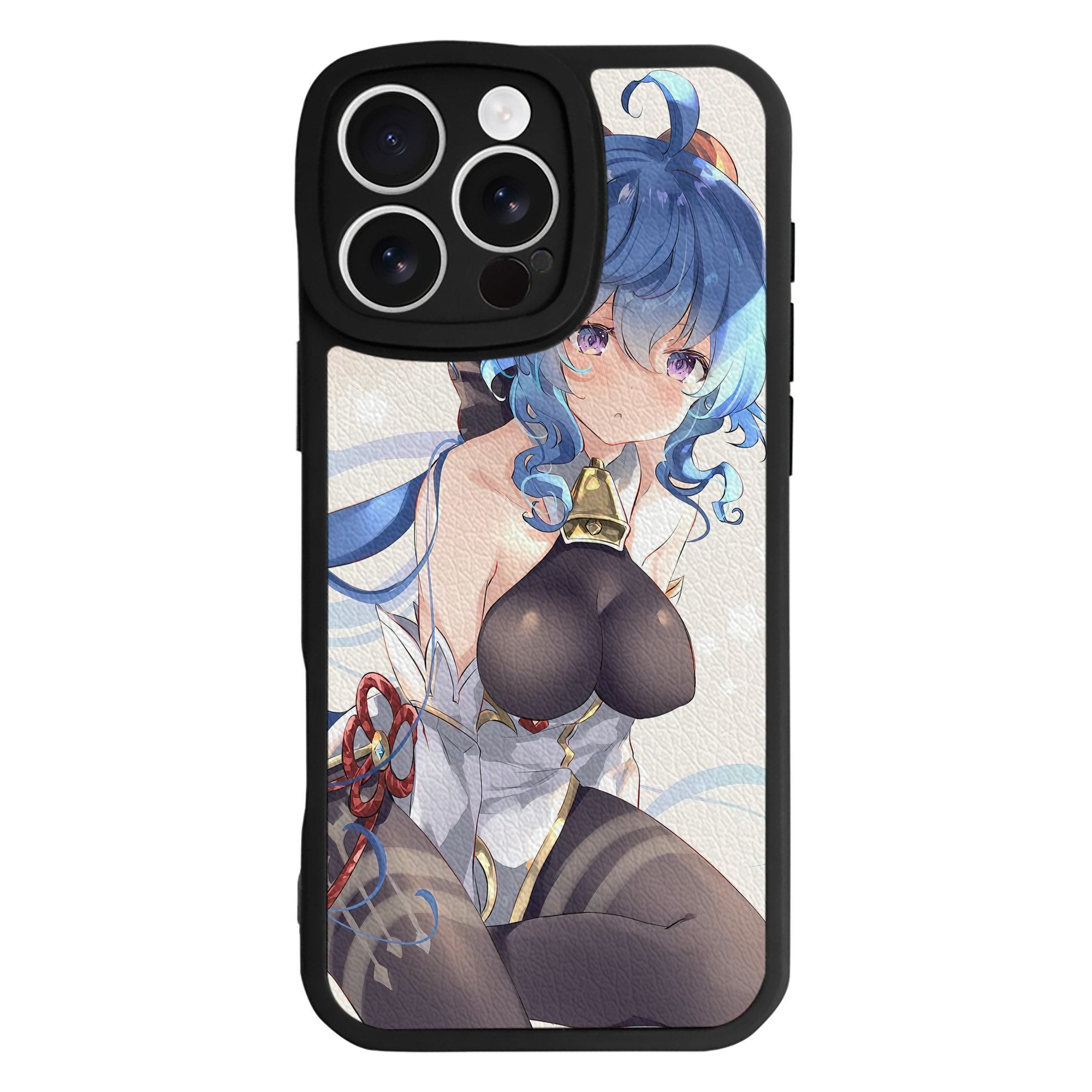 げんし神 genshin 【iPhone 16シリーズ対応】シリコンスマホケース（レザー調） 材質：シリコン